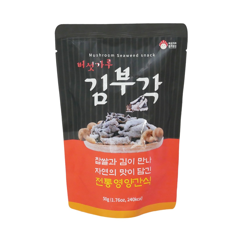 버섯가루 김부각 기본맛 50g 즐겨찾김